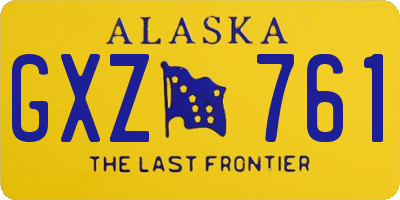 AK license plate GXZ761