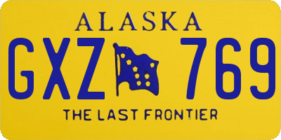 AK license plate GXZ769