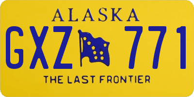 AK license plate GXZ771