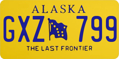 AK license plate GXZ799
