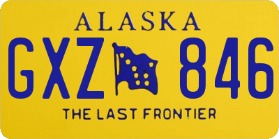 AK license plate GXZ846