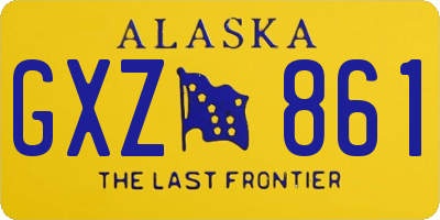 AK license plate GXZ861