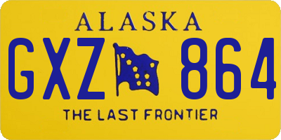 AK license plate GXZ864