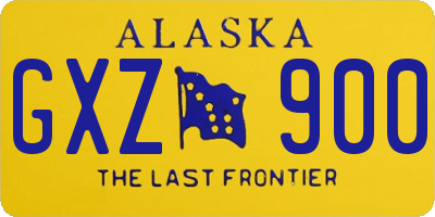 AK license plate GXZ900
