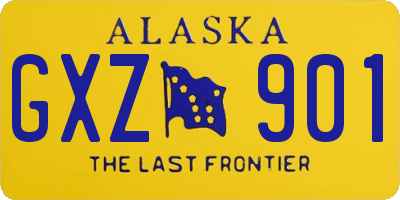 AK license plate GXZ901
