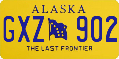 AK license plate GXZ902