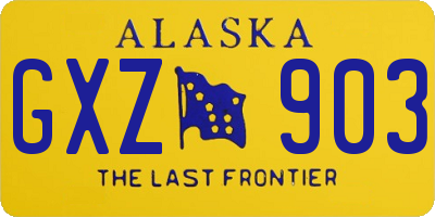 AK license plate GXZ903