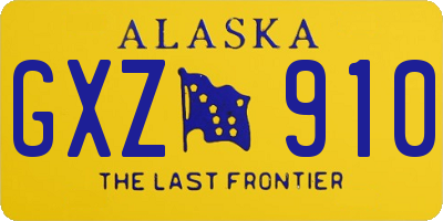 AK license plate GXZ910