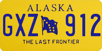 AK license plate GXZ912