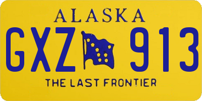 AK license plate GXZ913