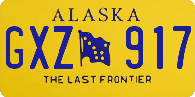 AK license plate GXZ917