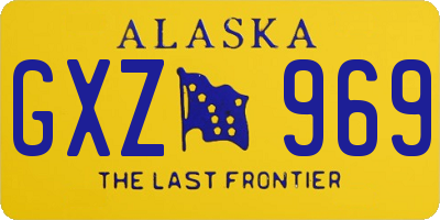 AK license plate GXZ969