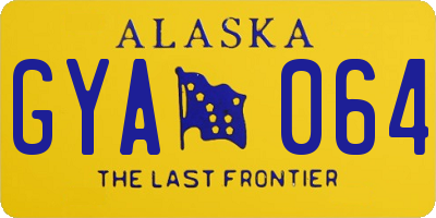 AK license plate GYA064