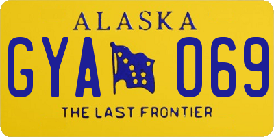 AK license plate GYA069