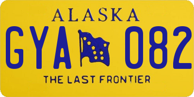 AK license plate GYA082
