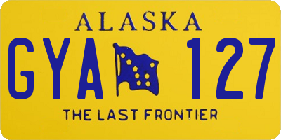 AK license plate GYA127