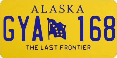 AK license plate GYA168