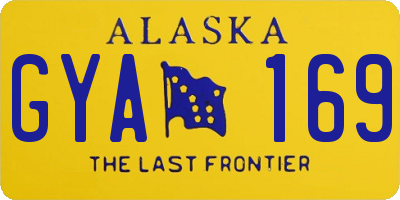 AK license plate GYA169