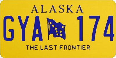 AK license plate GYA174