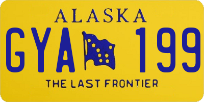AK license plate GYA199