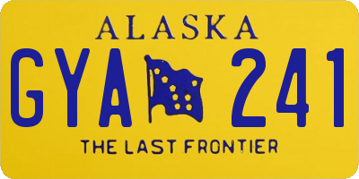AK license plate GYA241
