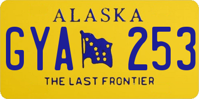 AK license plate GYA253
