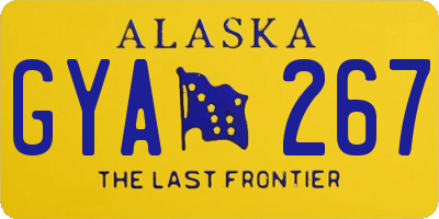 AK license plate GYA267