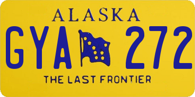 AK license plate GYA272