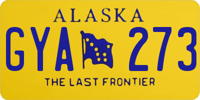 AK license plate GYA273