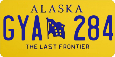 AK license plate GYA284