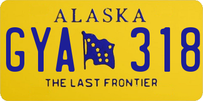 AK license plate GYA318