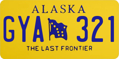 AK license plate GYA321