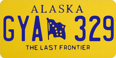 AK license plate GYA329