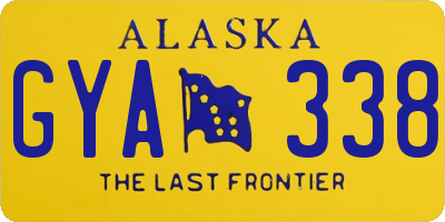 AK license plate GYA338