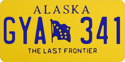 AK license plate GYA341