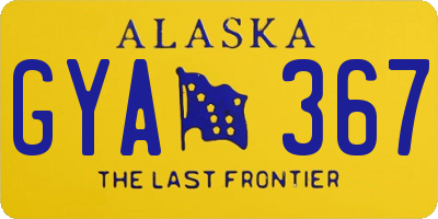 AK license plate GYA367