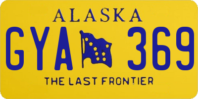 AK license plate GYA369