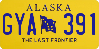 AK license plate GYA391