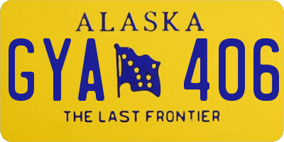 AK license plate GYA406