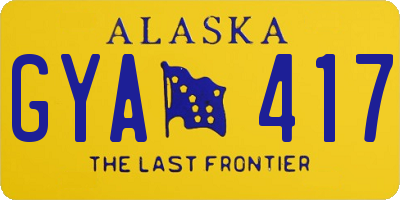 AK license plate GYA417