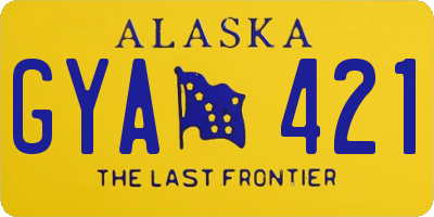AK license plate GYA421