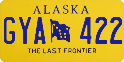 AK license plate GYA422