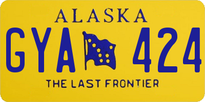 AK license plate GYA424