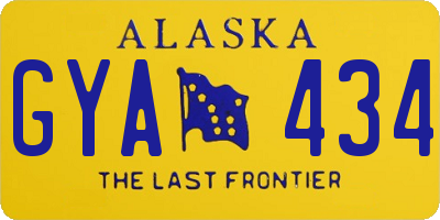 AK license plate GYA434