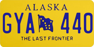 AK license plate GYA440