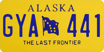 AK license plate GYA441