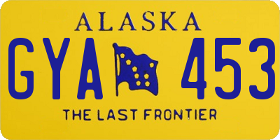 AK license plate GYA453