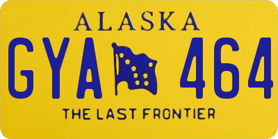 AK license plate GYA464