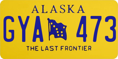 AK license plate GYA473