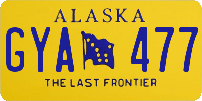 AK license plate GYA477